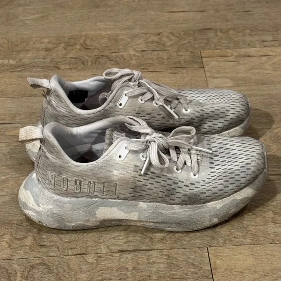 Nobull Journey White Camo Print Running Shoes Size 8.5M/10W - Picture 3 of 7